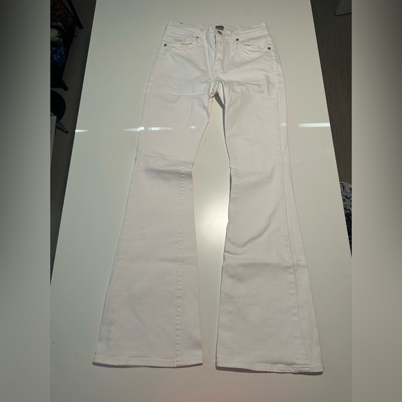 citizens of humanity fleetwood high rise flare white jeans - Picture 1 of 10